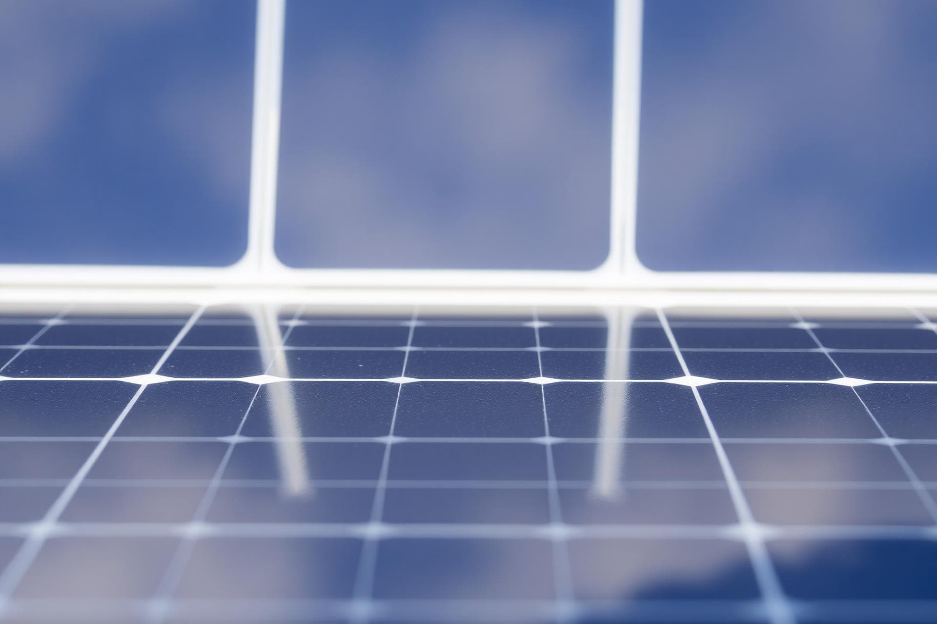 Solar panels in the sun